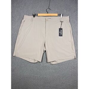 Rhone Resort Shorts Mens 40 Beige Resort 8" Golf Performance Nylon Stretch Chino